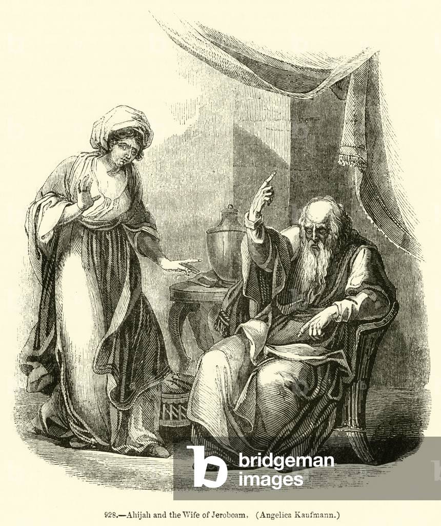 Ahijah and the Wife of Jeroboam, Angelica Kaufmann (engraving)