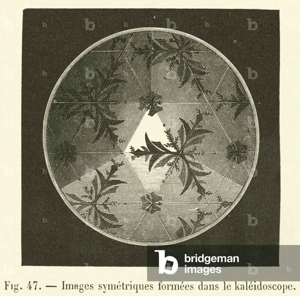 Images symetriques formees dans le kaleidoscope (engraving)