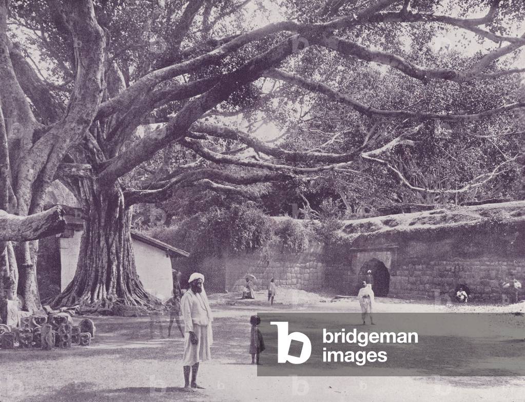 Sally Port Gate, where Tippoo Sultan was killed, Seringapatam (b/w photo)