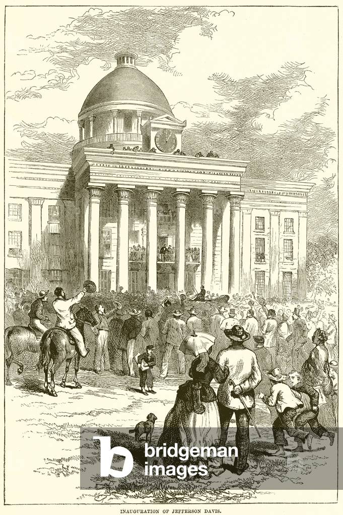 Inauguration of Jefferson Davis (engraving)