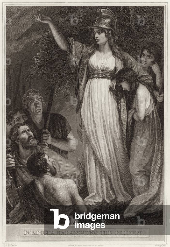 Boadicea haranguing the Britons (engraving)