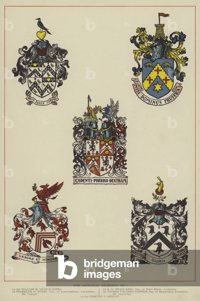 The Armorial Bearings (colour litho)