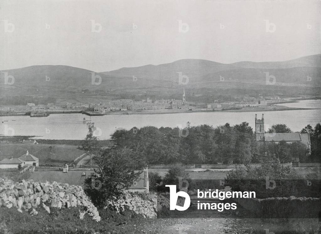 Warrenpoint, from Omeath, on the Opposite Side of Carlingford Lough (b/w photo)