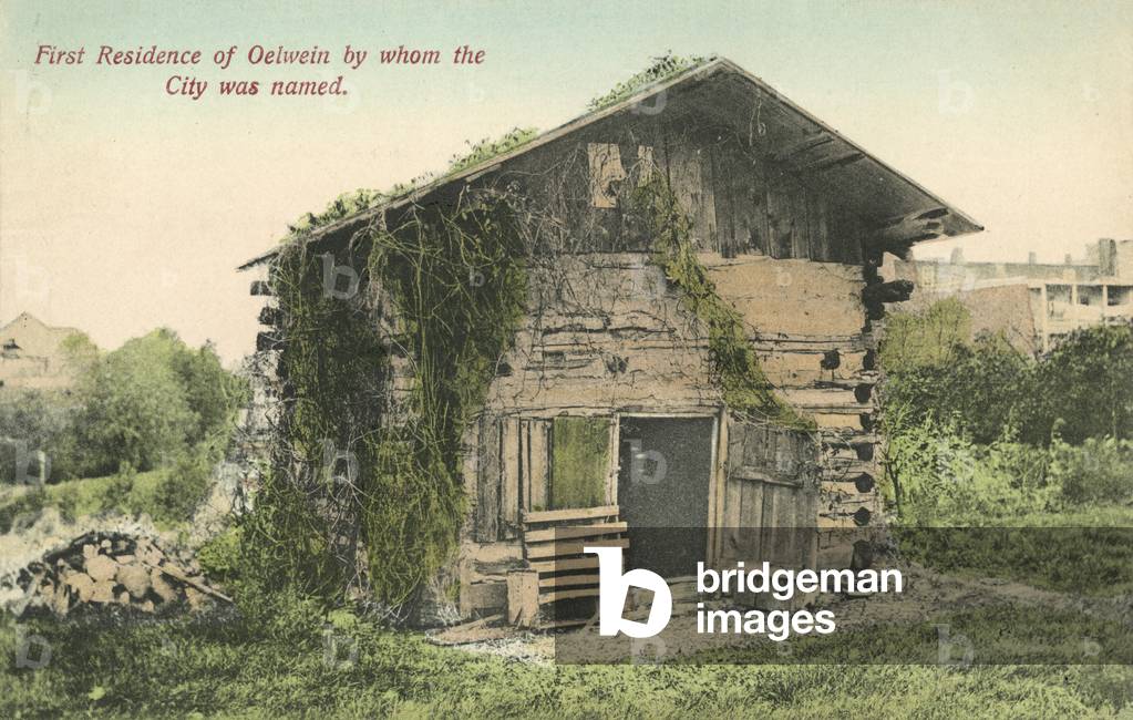 Gustav Oelwein's Hut, Oelwein, Iowa (colour photo)