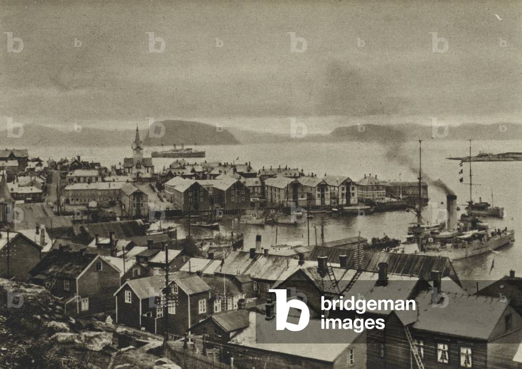 Norway, Hammerfest (b/w photo)
