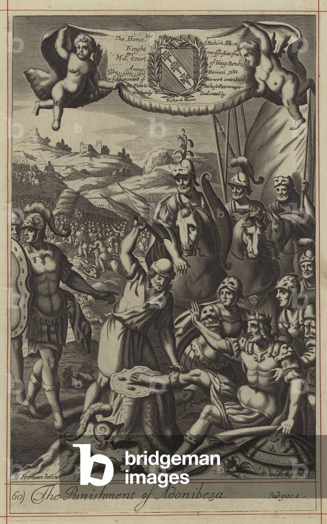The Punishment of Adonibeza (engraving)