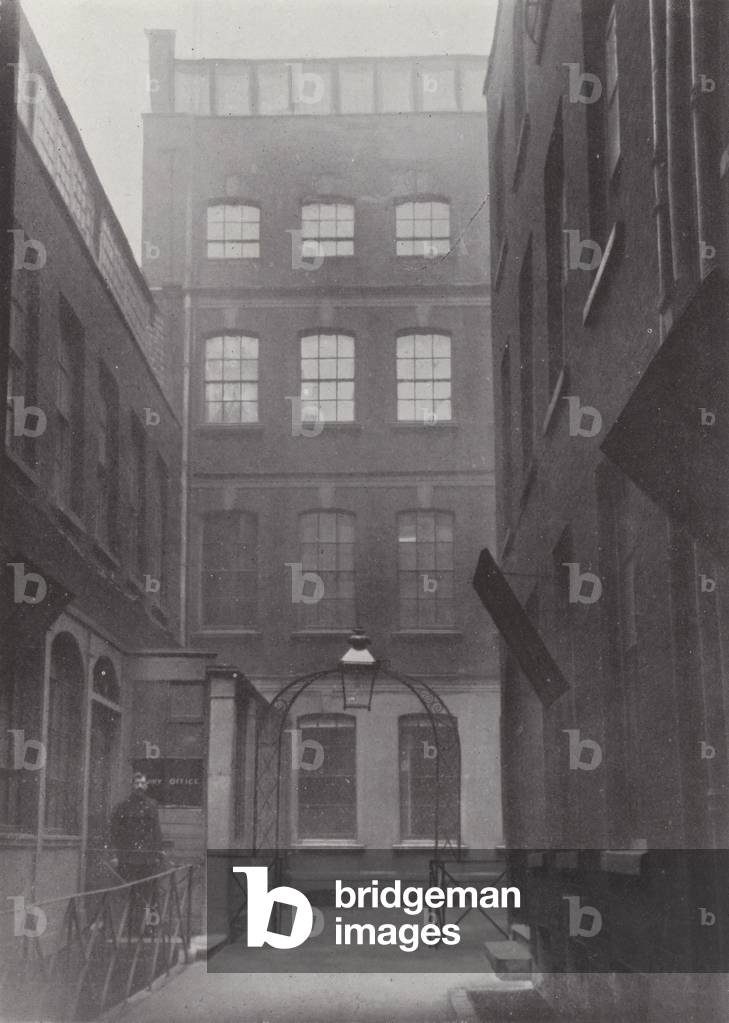 Headquarters, City Police, Old Jewry (b/w photo)