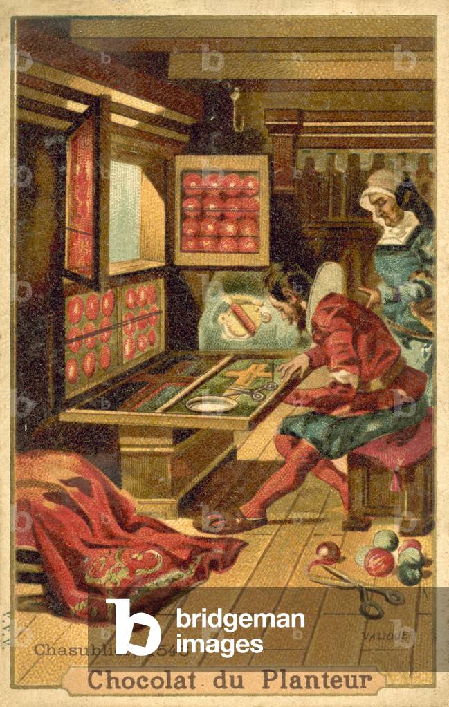 Maker of chasubles, 1546 (chromolitho)