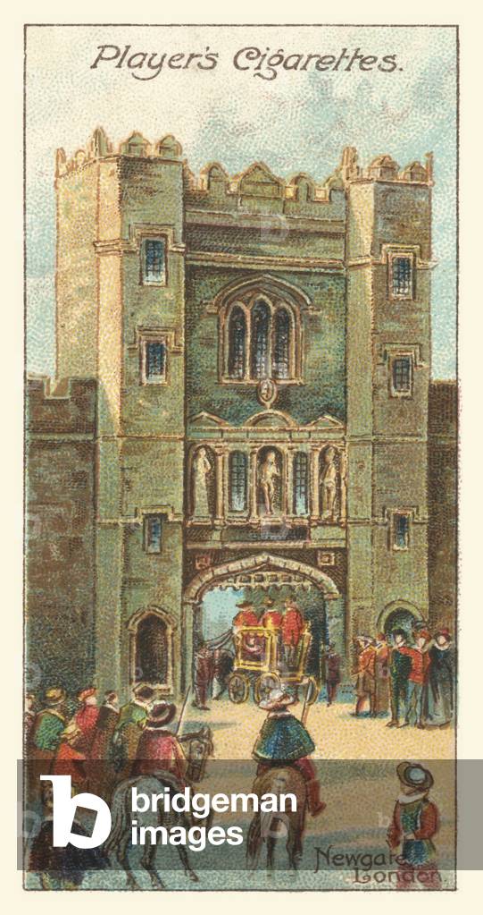 Newgate, London (chromolitho)