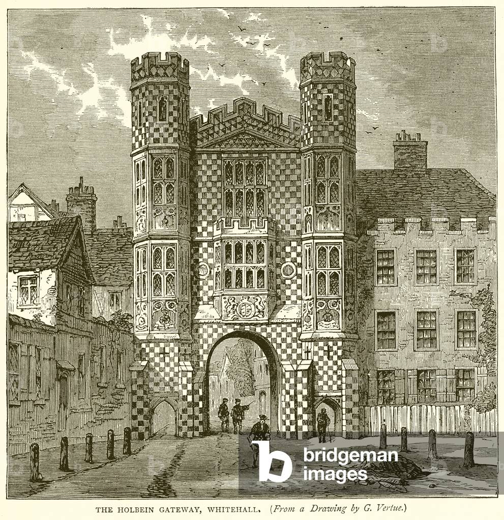 The Holbein Gateway, Whitehall (engraving)