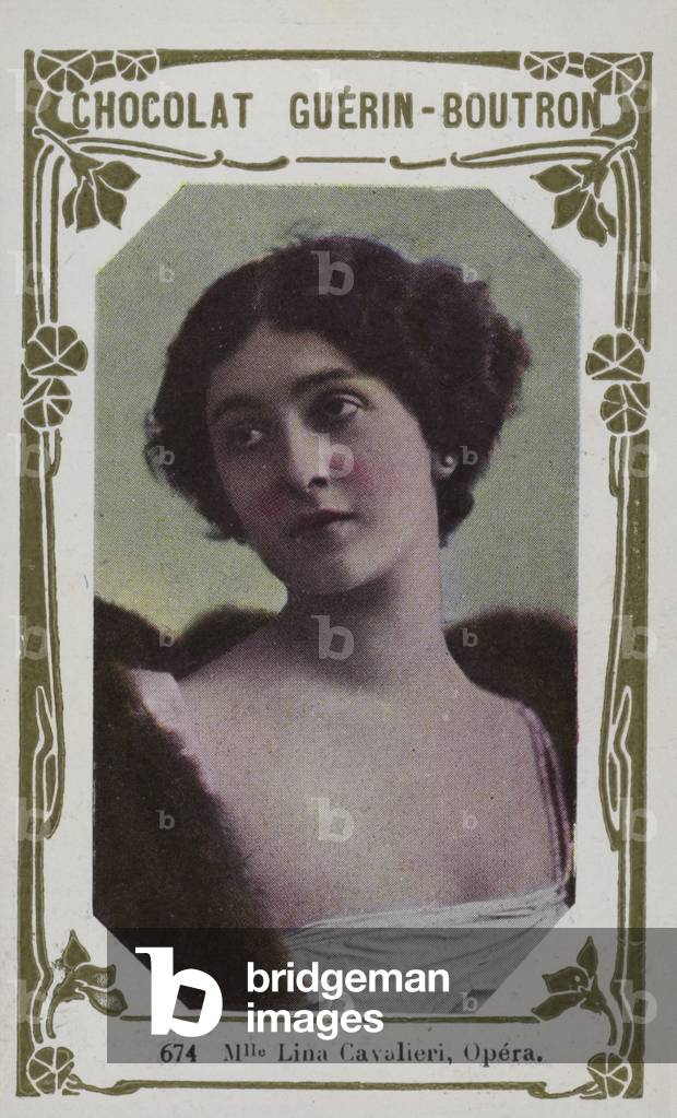 Mademoiselle Lina Cavalieri, Opera (coloured photo)