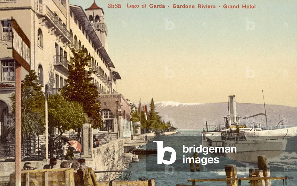 Grand Hotel, Gardone Riviera, Lake Garda, Italy (colour photo)