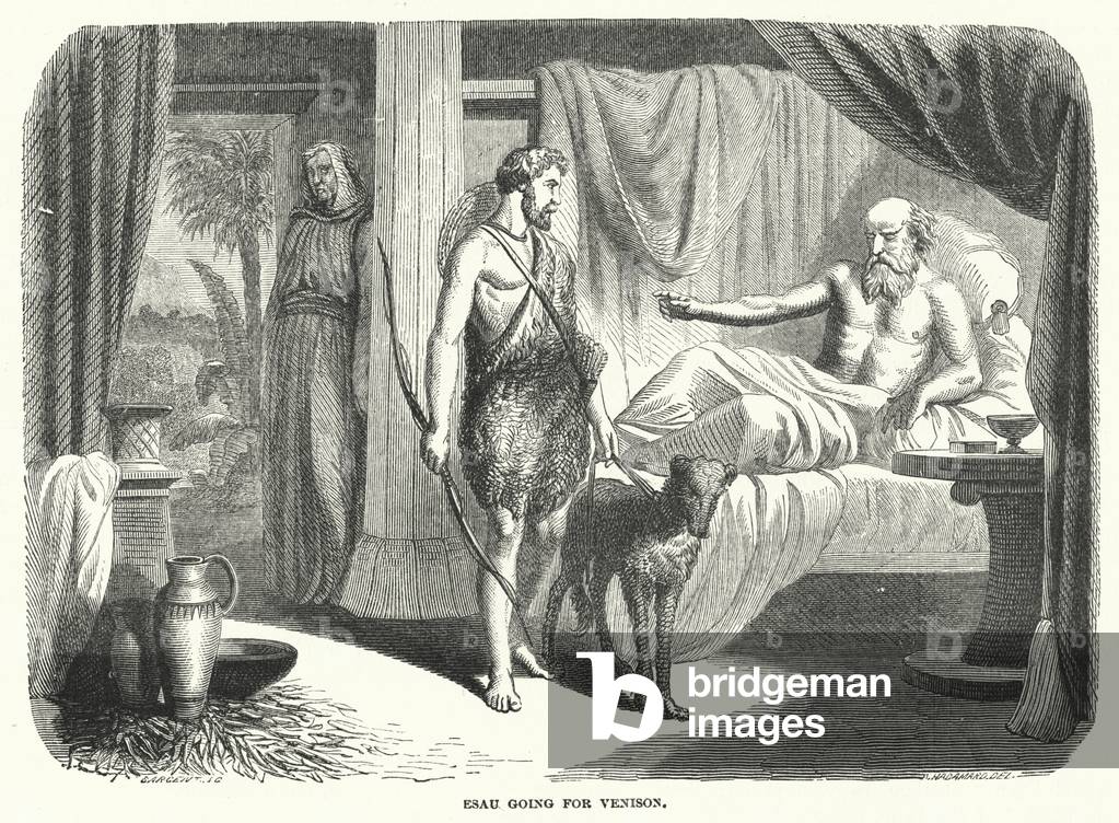 Esau going for Venison (engraving)