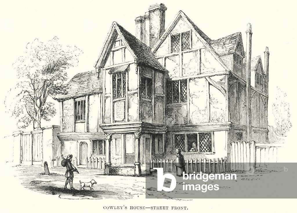 Cowley's House, Street Front (engraving)