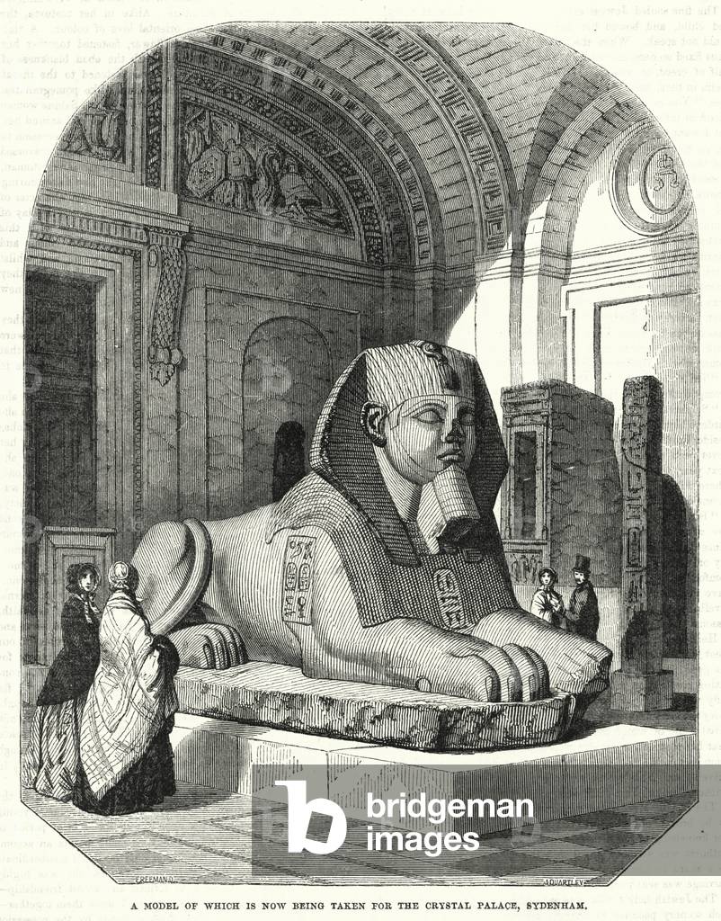 The Great Sphynx of the Louvre (engraving)