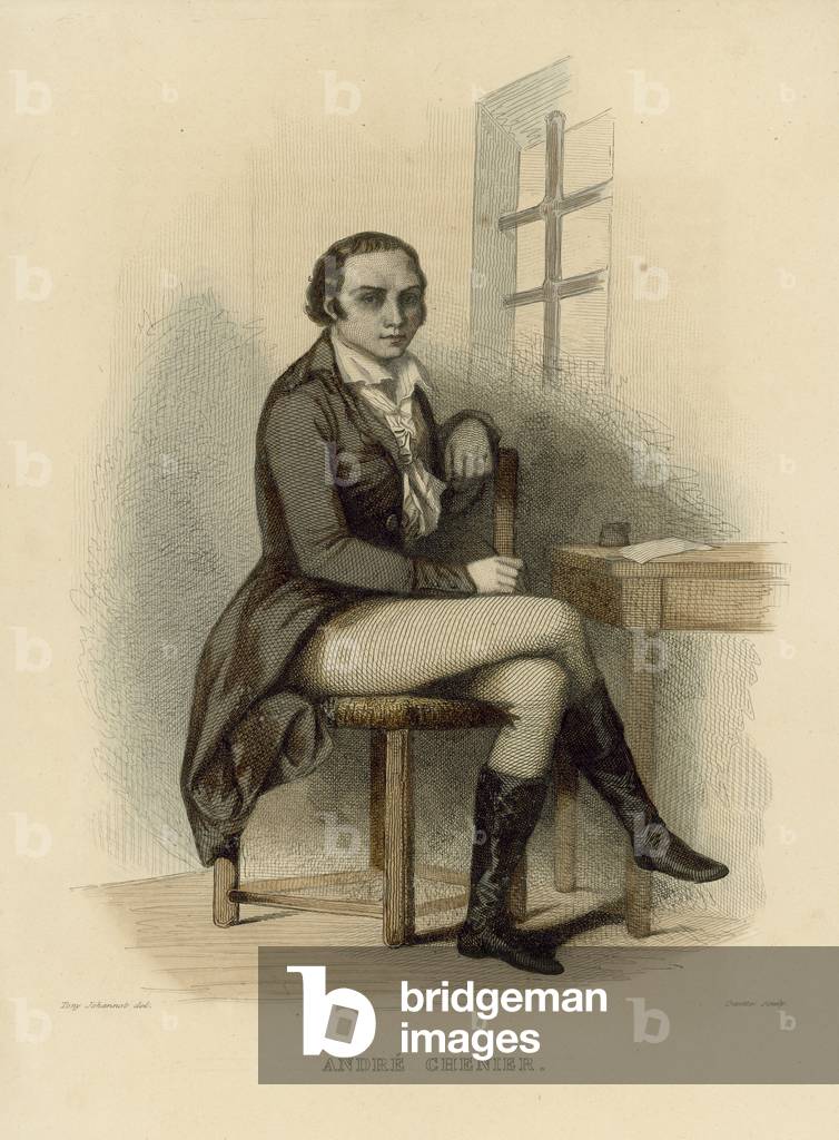 Andre Chenier (coloured engraving)