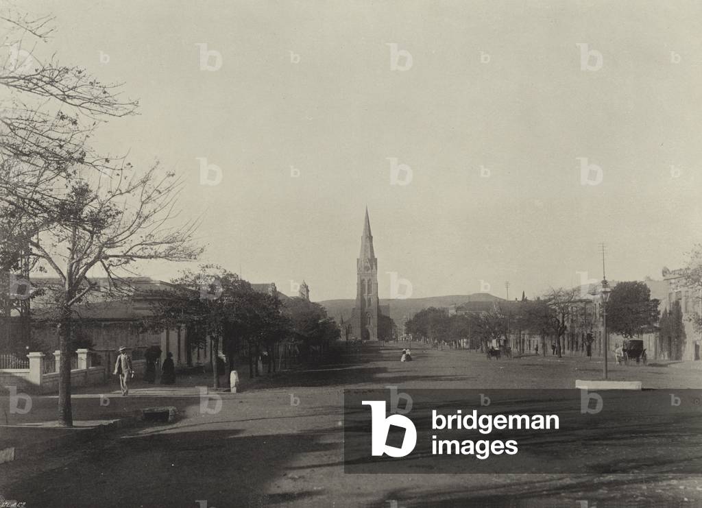 High Street, Grahamstown (Facing Cathedral) (b/w photo)