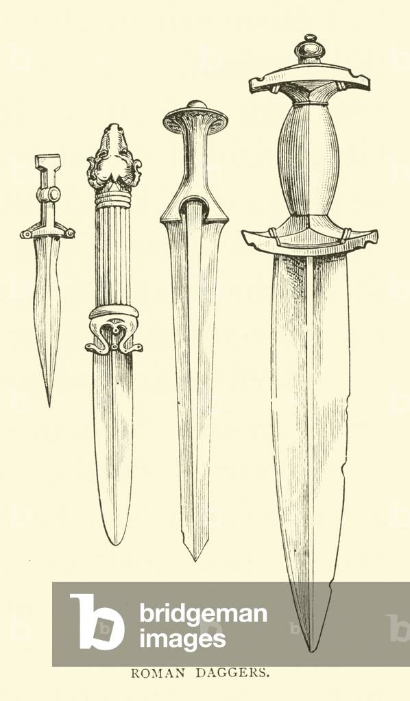 Roman daggers (engraving)