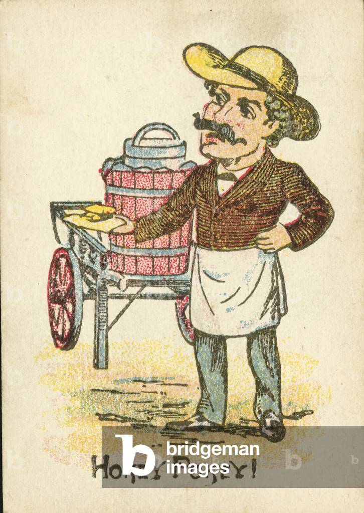 Ice Cream seller (colour litho)