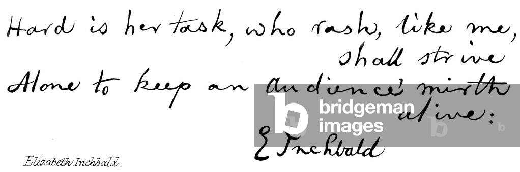 Elizabeth Inchbald (engraving)