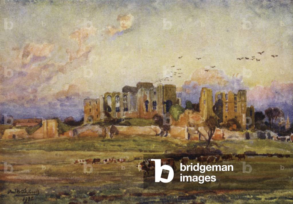 Kenilworth Castle (colour litho)