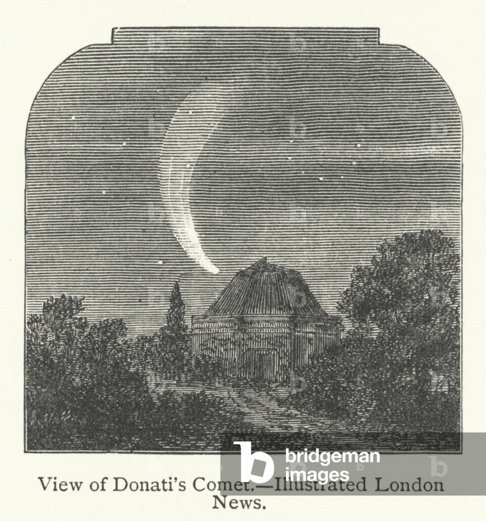 View of Donati's Comet (engraving)