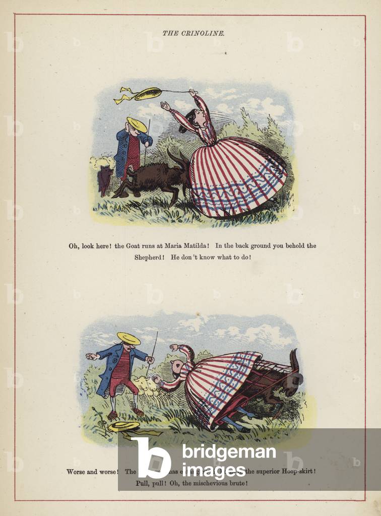The Crinoline (colour litho)