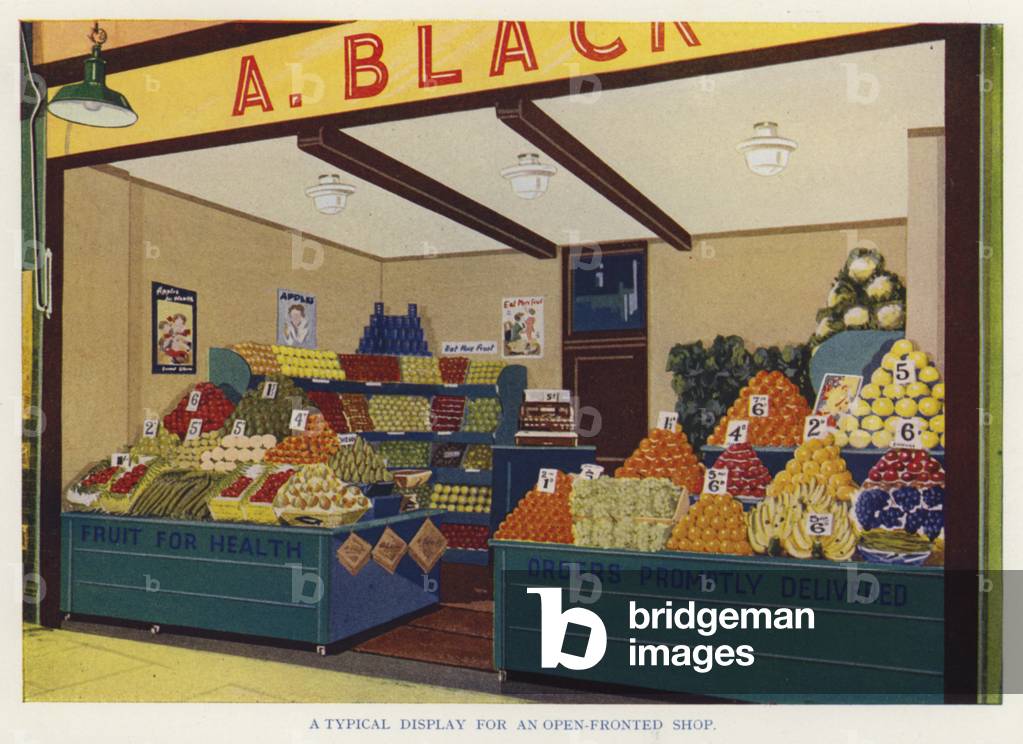 A typical display for an open-fronted shop (photo)