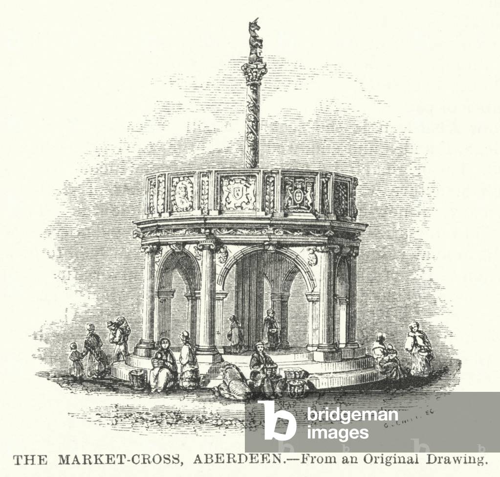 The Market-Cross, Aberdeen (engraving)