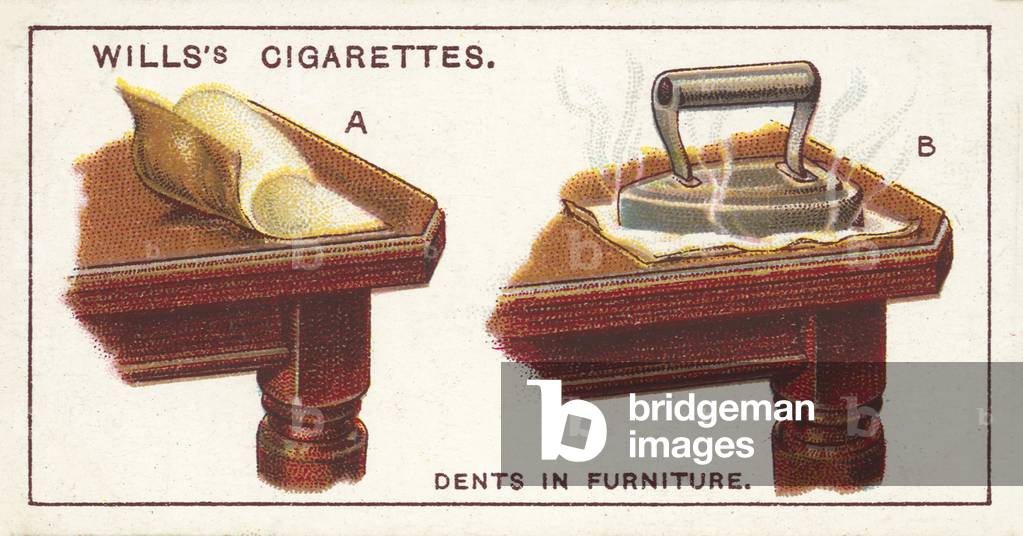 Household Hints, Dents in Furniture (chromolitho)