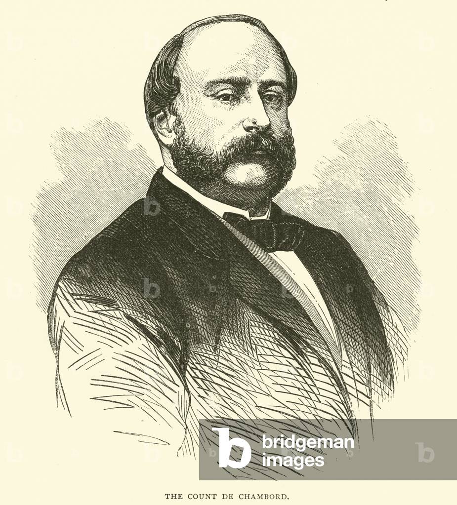 The Count de Chambord, 1871-2 (engraving)