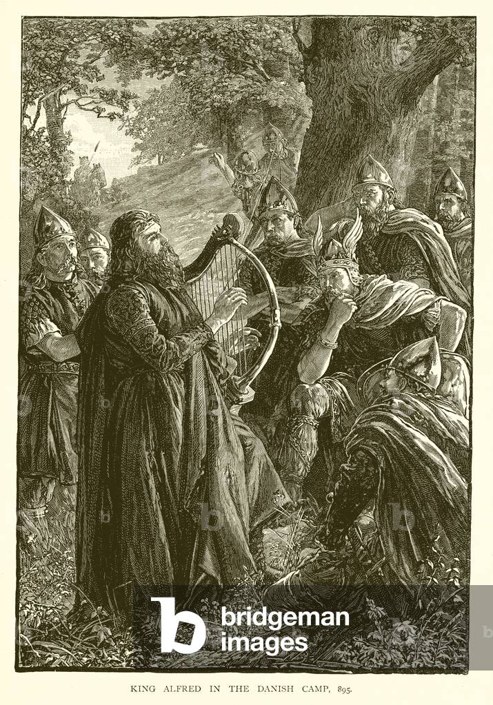 King Alfred in the Danish Camp, 895 (engraving)