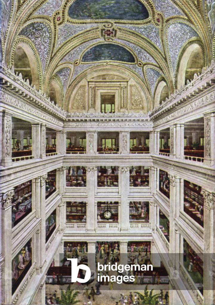 Tiffany Mosaic Dome Marshall Field's, Retail Store State Street Building (colour photo)