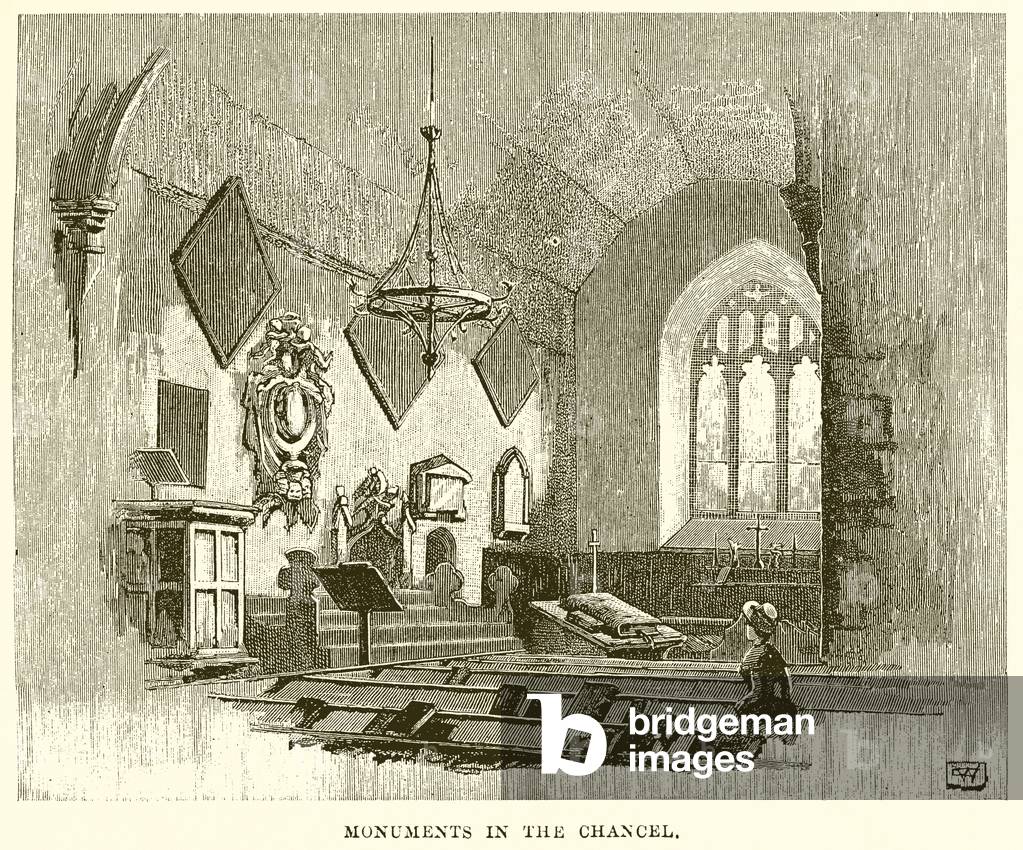Monuments in the Chancel (engraving)