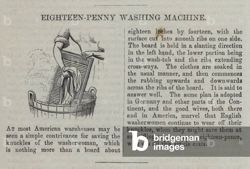 Eighteen-Penny Washing Machine (engraving)