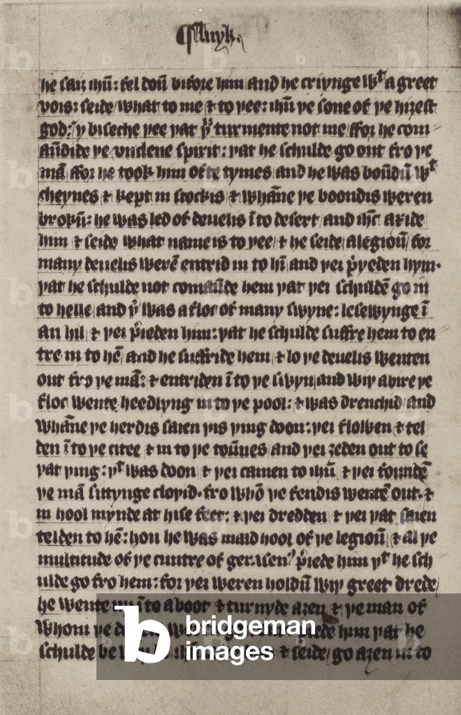 English, Wycliffe (litho)