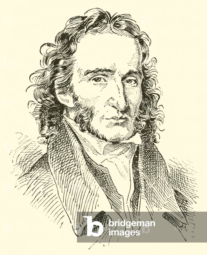 Niccolo Paganini, 1782-1840 (engraving)
