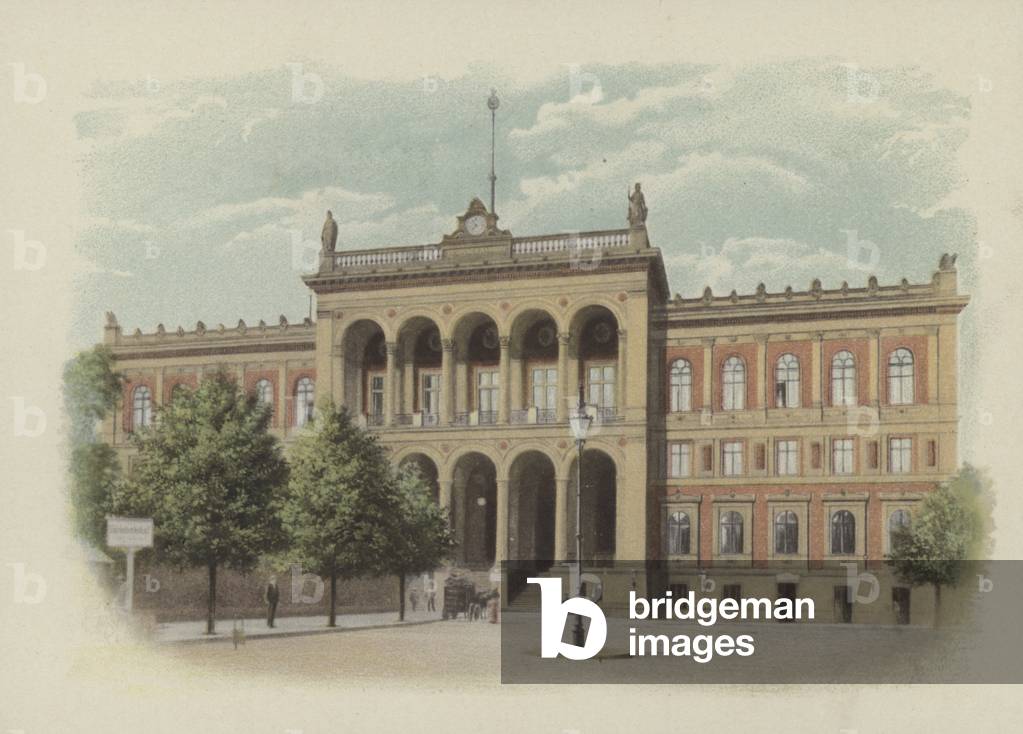 Potsdamer Bahnhof, The Potsdam Railway Station (coloured photo)