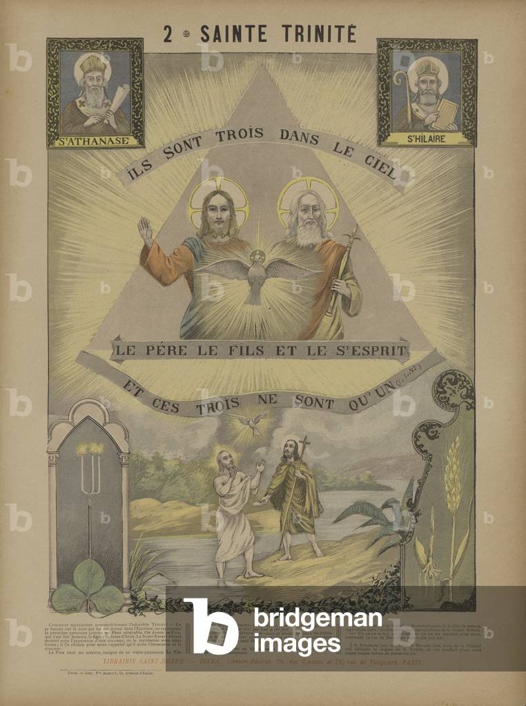 The Holy Trinity (colour litho)