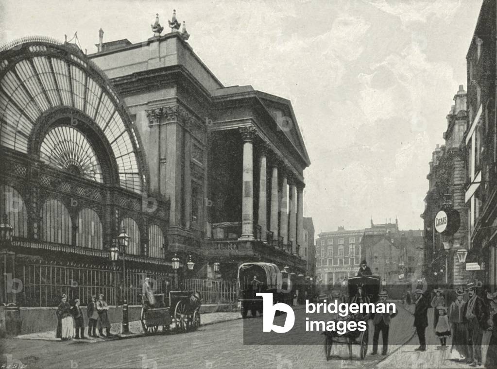 Covent Garden Theatre (b/w photo)