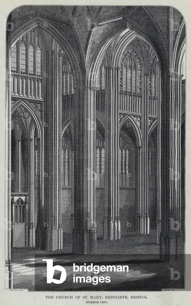 The Church of St Mary, Redcliffe, Bristol (engraving)
