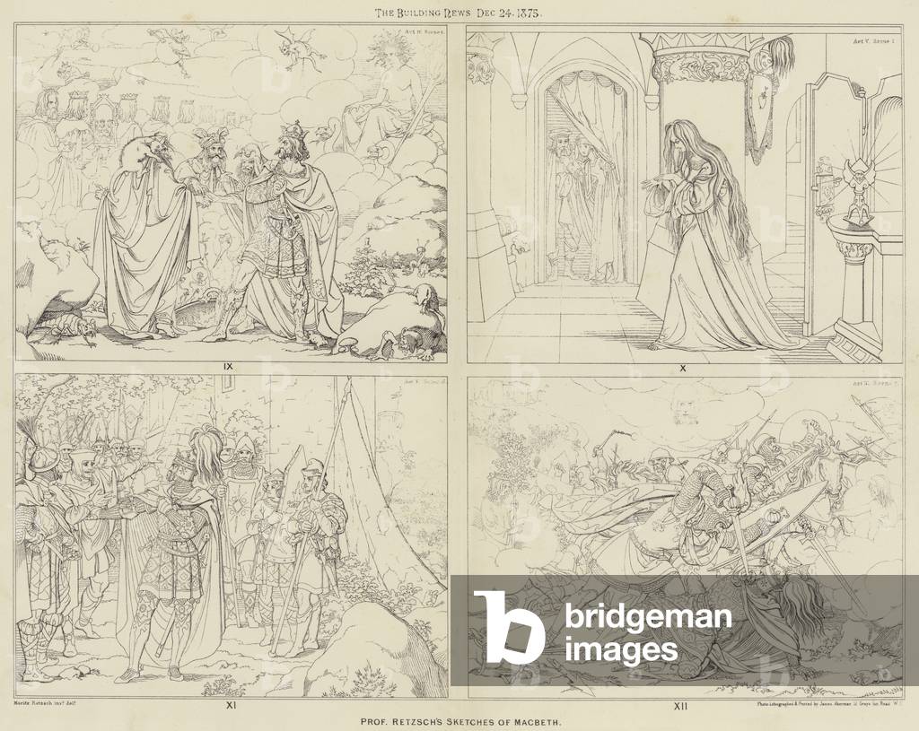 Professor Retzsch's Sketches of Macbeth (engraving)