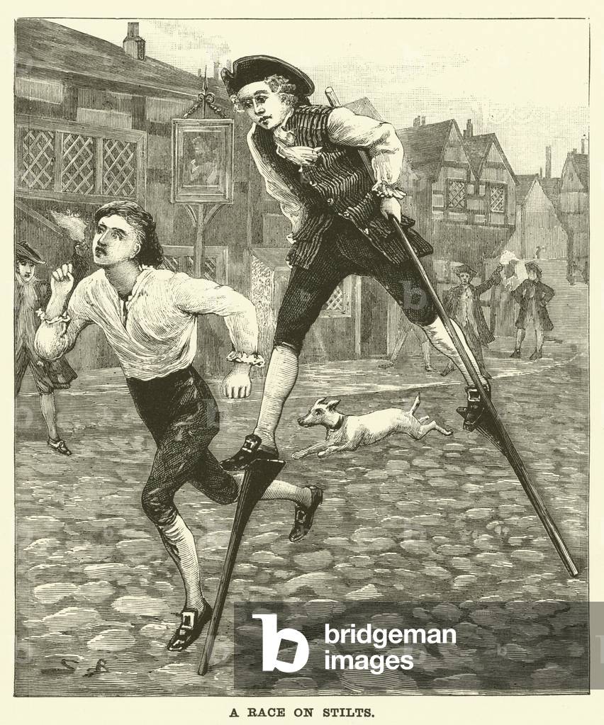 A Race on Stilts (engraving)