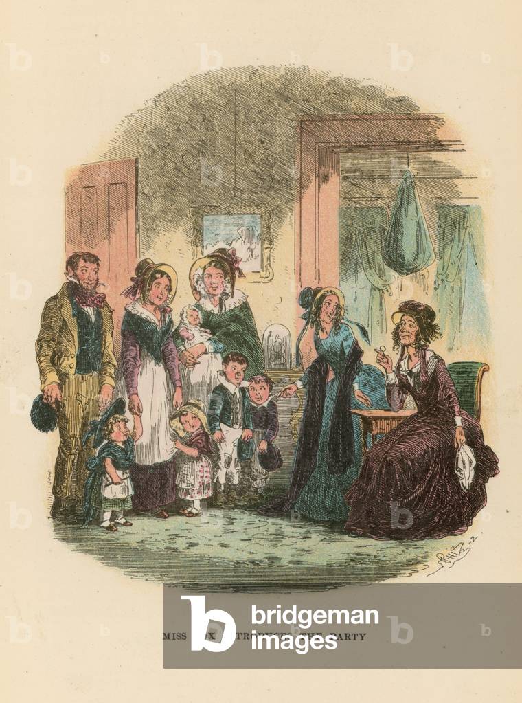 Illustration for Dombey and Son (colour litho)