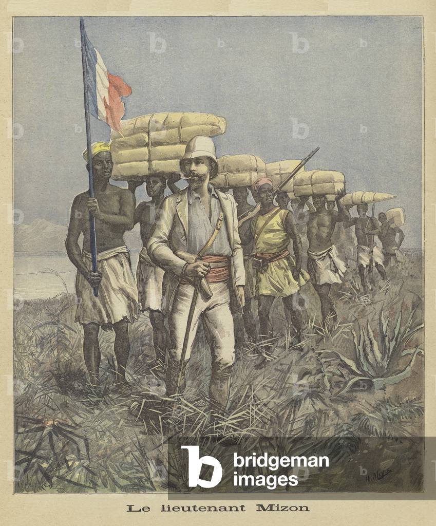 Lieutenant Mizon (colour litho)