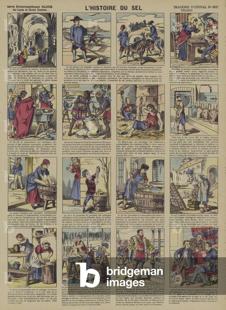 The story of salt  (Epinal print)