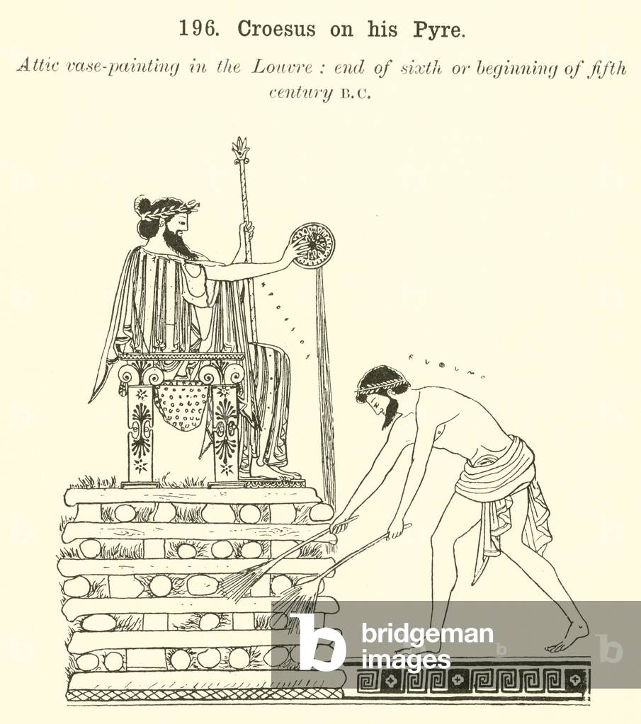 Creoesus on his Pyre (engraving)