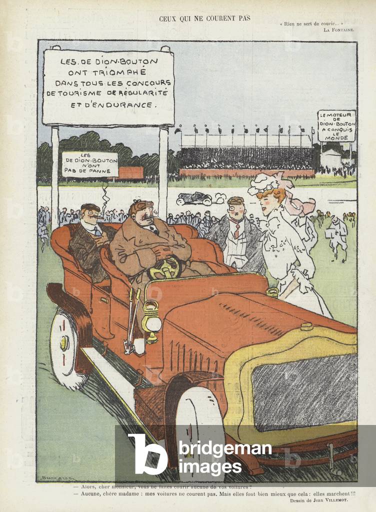 Illustration for Le Rire (colour litho)
