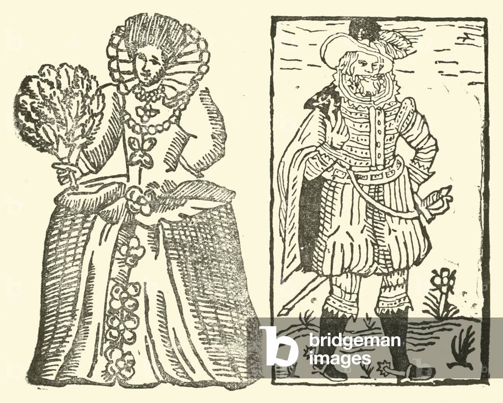 Illustration for The Roxburghe Ballads (woodcut)