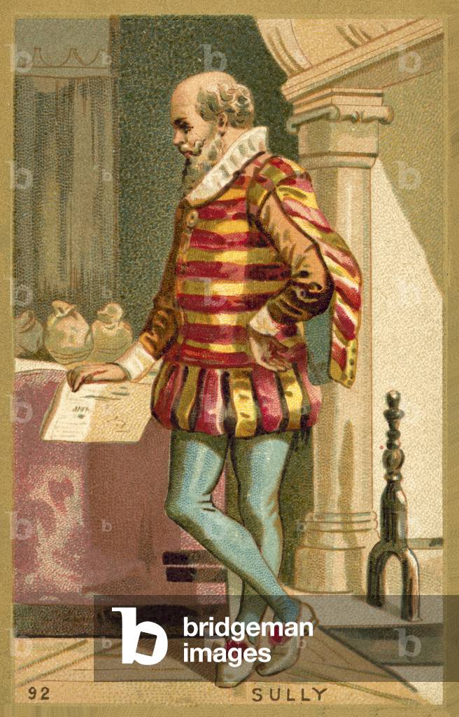Maximilien de Bethune, Duke of Sully, French soldier and politician (chromolitho)